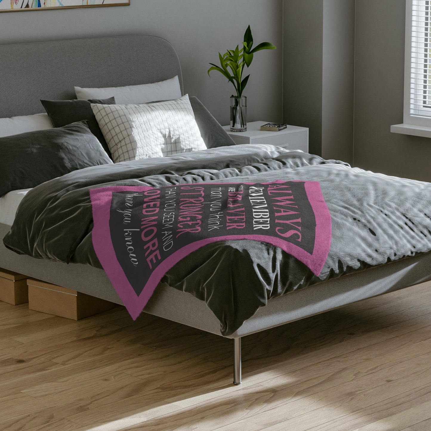 Inspirational Blanket Velveteen Microfiber Blanket