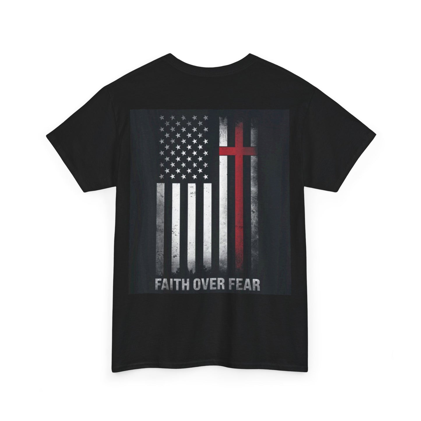 Patriotic T-shirt Faith Over Fear Design