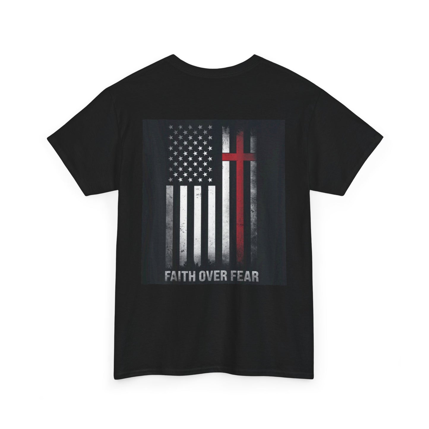 Patriotic T-shirt Faith Over Fear Design