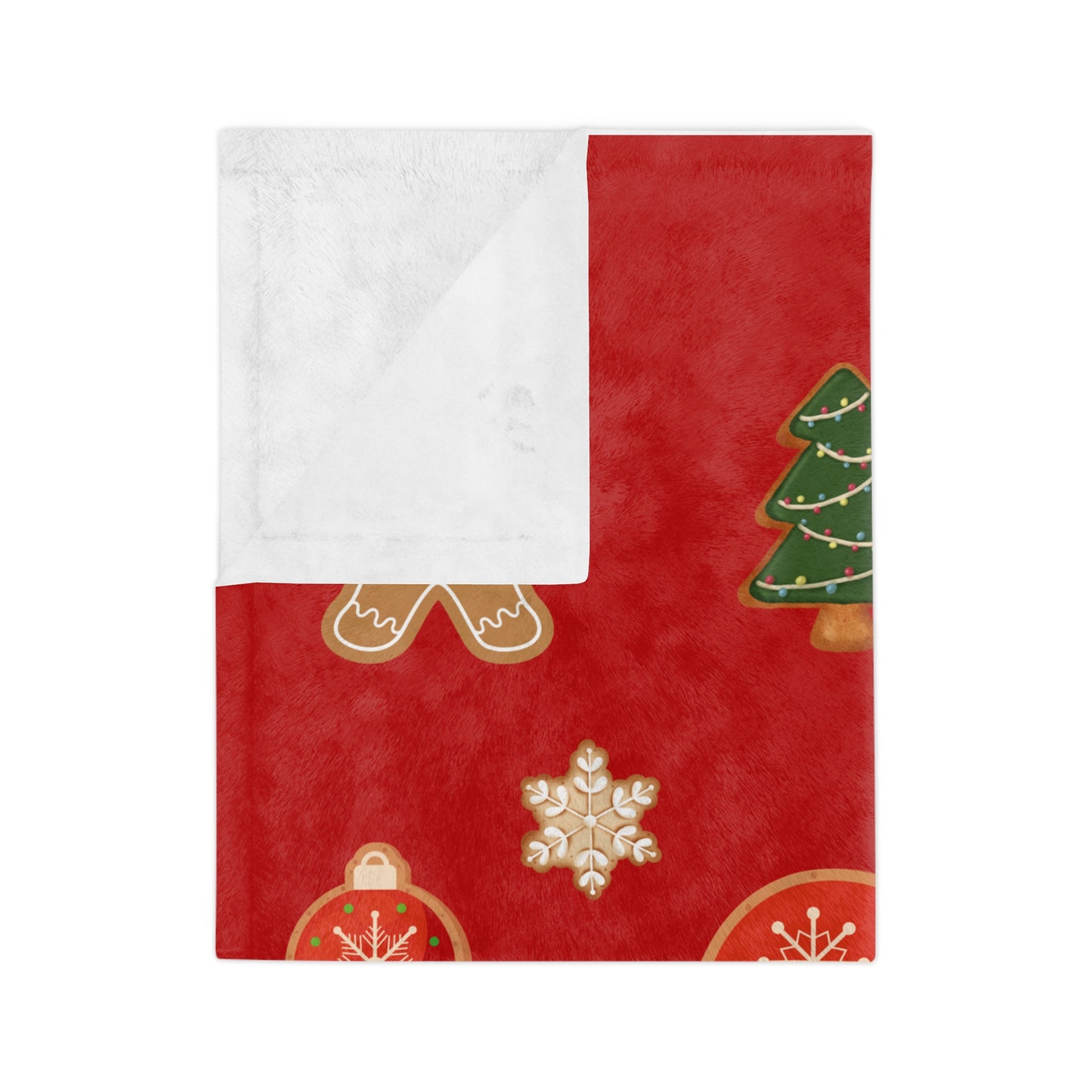 Christmas Cookie Velveteen Microfiber Blanket