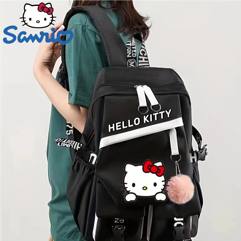 Hurry Get Your Trending Hello Kitty Backpack Now While Supplies Last ! NOT ONLY IS THIS BACKPACK STYLISH BUT IT IS ESSENTIAL WHEN CARRYING YOUR MANY ITEMS BACK AND FORTH TO CLASS !!!