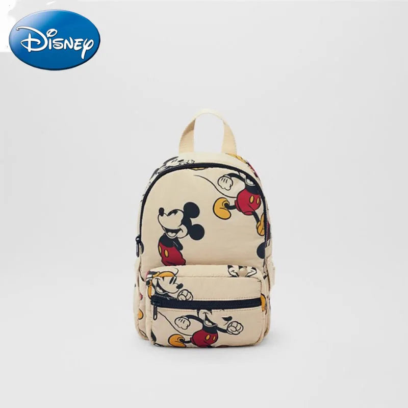 Disney New Fashionable Mickey Mouse Pattern Children's School Bag Cute Mickey Print Lightweight Backpack