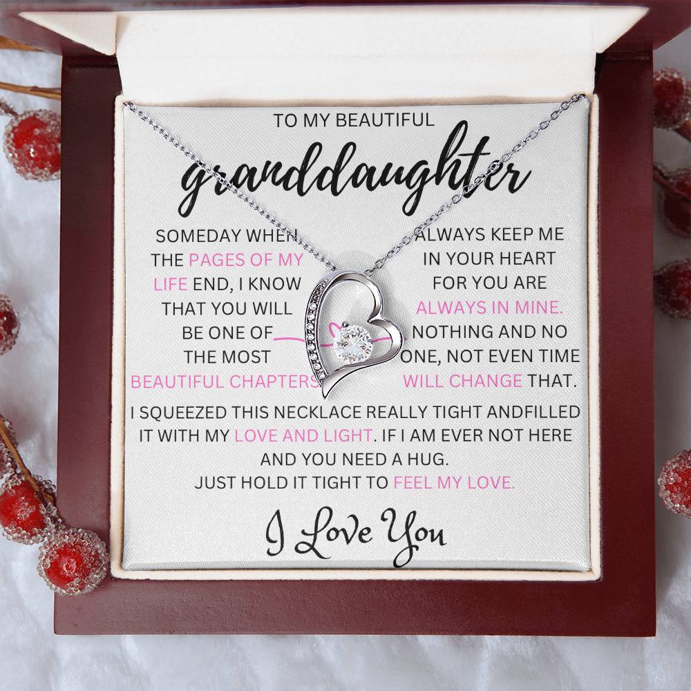 This is a gift that your granddaughter will never forget with a message that will make her cry !