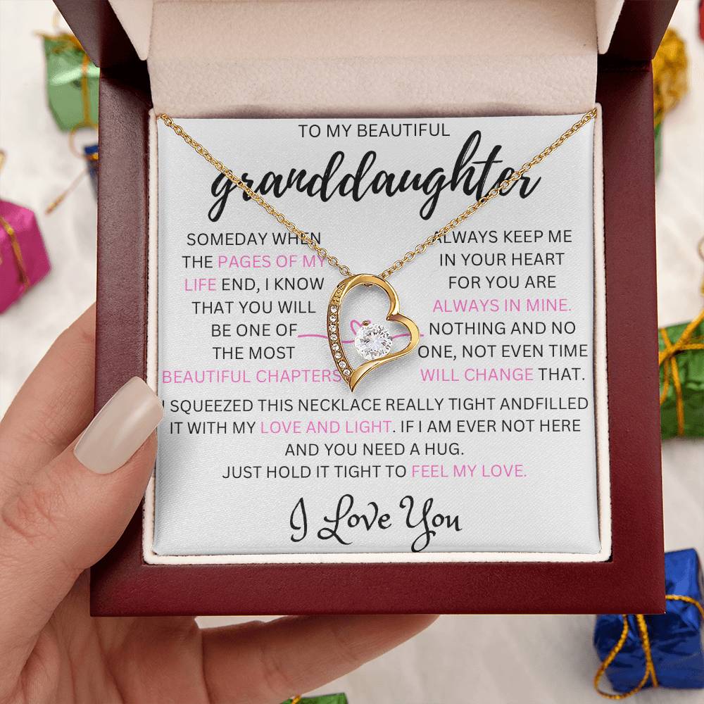 This is a gift that your granddaughter will never forget with a message that will make her cry !