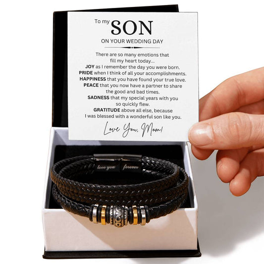 To My Son | Men's "Love You Forever" Bracelet