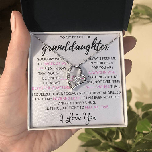 This is a gift that your granddaughter will never forget with a message that will make her cry !