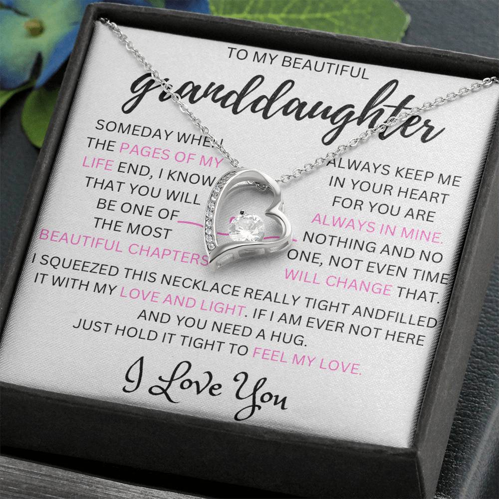 This is a gift that your granddaughter will never forget with a message that will make her cry !